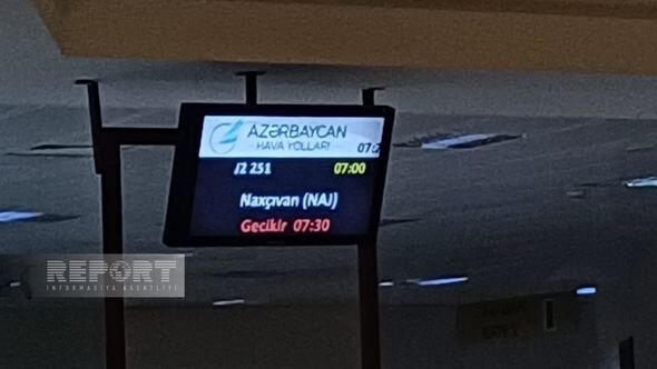 Bakı-Naxçıvan aviareysi təxirə salınıb - FOTO