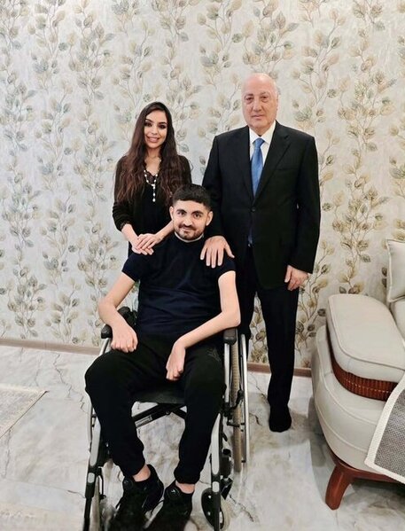 Leyla Əliyeva qızı ilə Rəvan Əzizovun evində - Fotolar