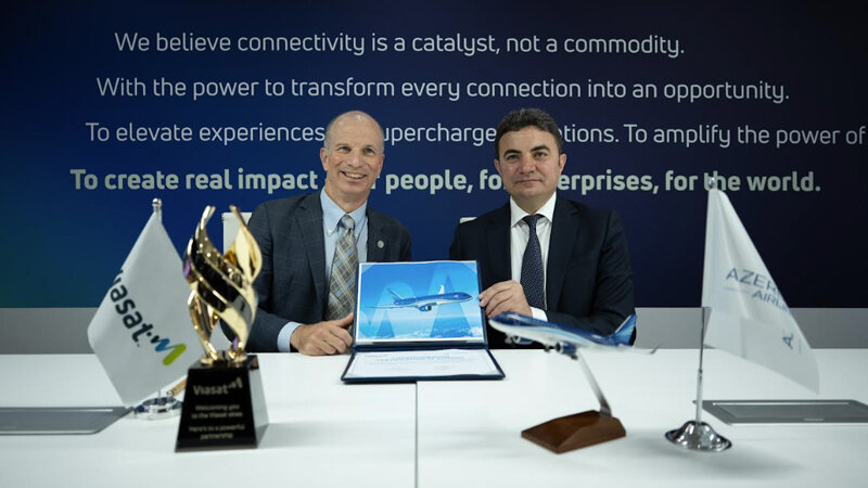 AZAL və "Viasat" təyyarələrin yüksəksürətli internetlə təchiz edilməsinə dair saziş imzalayıb