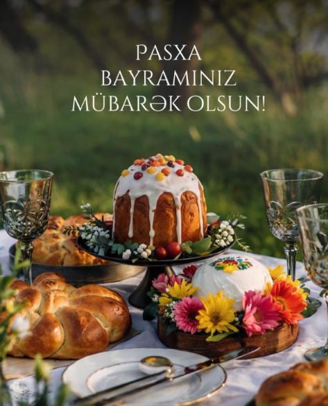 Alyona Əliyeva Pasxa bayramı münasibətilə paylaşım edib