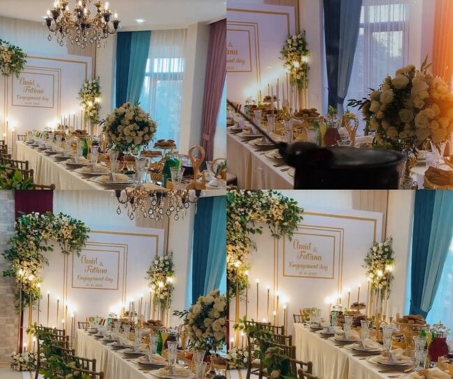 Alim Qasımovun nəvəsinin nişanıdır - Fotolar