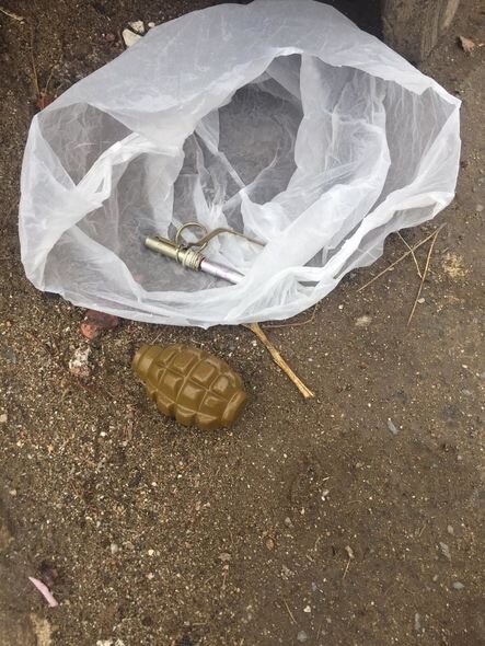 Bakıda əl qumbarası tapıldı - FOTO/VİDEO