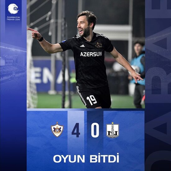 "Qarabağ" "Neftçi" üzərində qələbəni "Kalmar"lı mesajla qeyd etdi - FOTO