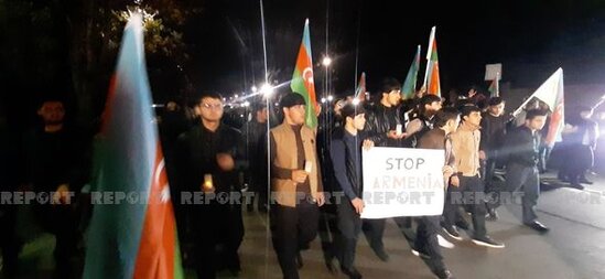 Gəncədə erməni terrorunun qurbanları yad edildi - FOTO