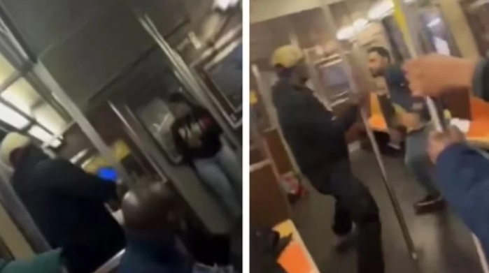 Metroda dava düşdü - VİDEO