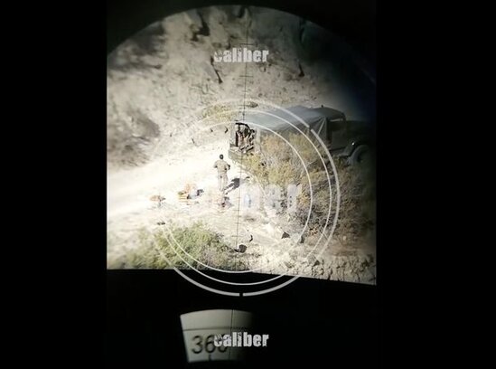 Snayperimizin düşmən qüvvələrini məhvetmə görüntüləri - VİDEO