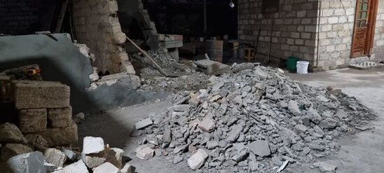 Vətən Müharibəsi şəhidinin evində partlayış baş verib - FOTO