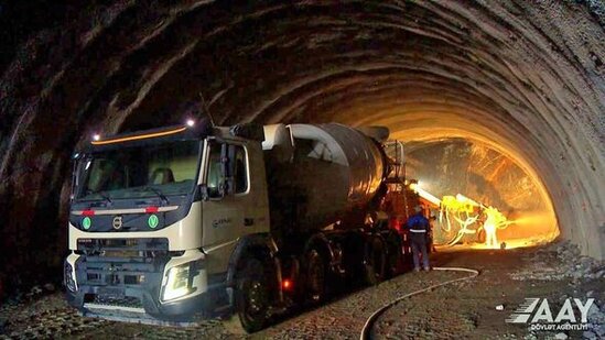 Əhmədbəyli-Füzuli-Şuşa avtomobil yolunun tikintisindən ən son görüntülər - FOTO