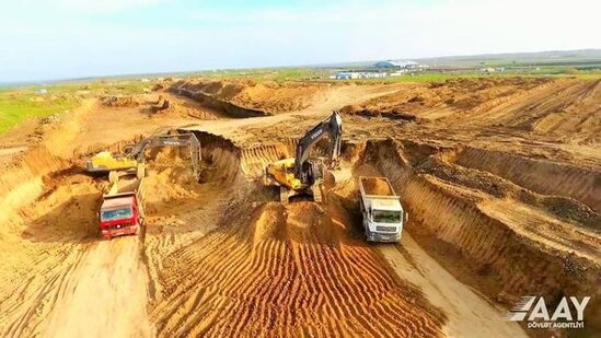 Əhmədbəyli-Füzuli-Şuşa avtomobil yolunun tikintisindən ən son görüntülər - FOTO