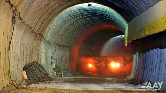 Əhmədbəyli-Füzuli-Şuşa avtomobil yolunun tikintisindən ən son görüntülər - FOTO