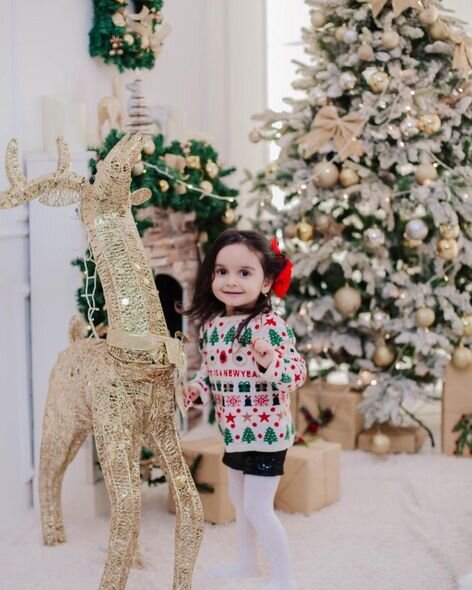 Azərbaycanlı idmançıdan övladları ilə Yeni İl FOTOSESSİYASI