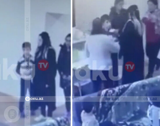 Bakıda uşaq evində tərbiyəçi ilə valideyn arasında davanın görüntüləri - YENİLƏNİB + VİDEO