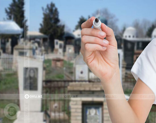 Bakıda qadın qohumunun qəbrini təhqir etdi: Həbs edildi