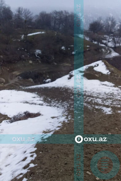 Qubada məktəblilər dərsə getmək üçün meşədən keçirlər - FOTO/VİDEO