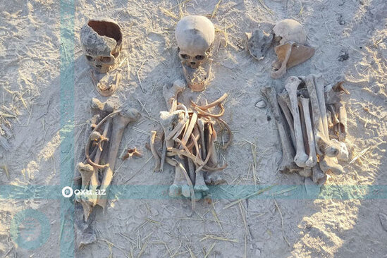 Xocalının Fərrux kəndində insan qalıqları AŞKARLANDI - FOTO/VİDEO