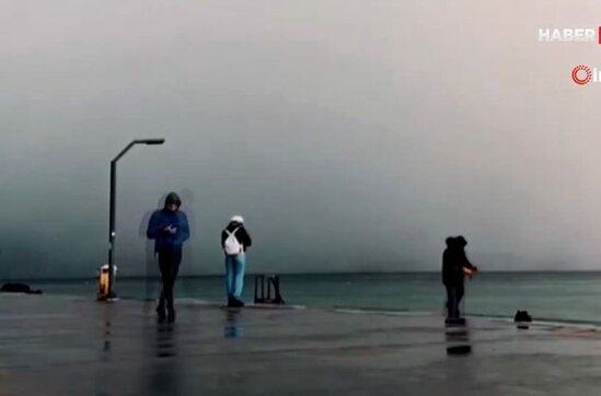 Qar buludları görənləri qoxuya saldı - VİDEO