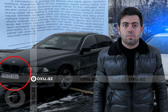 Polisin cərimələdiyi "avtoş" məhkəmədə qalib gəldi - FOTO