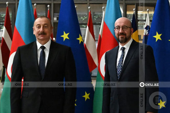 İlham Əliyev və Şarl Mişel arasında görüş olub - YENİLƏNİB + FOTO/VİDEO