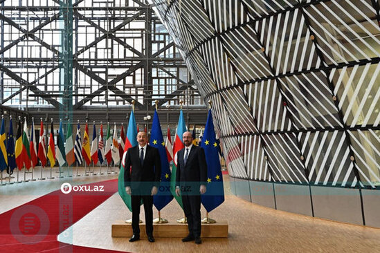 İlham Əliyev və Şarl Mişel arasında görüş olub - YENİLƏNİB + FOTO/VİDEO