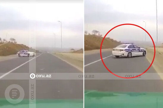 Azərbaycanda daha bir yol polisi qaydaları heçə saydı - VİDEO
