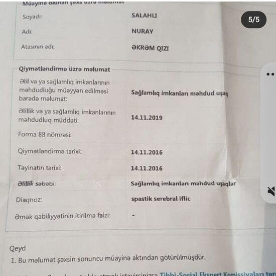 Doqquz yaşlı Nurayın 10 gün vaxtı qaldı: 3500 manat pul lazımdır - FOTO