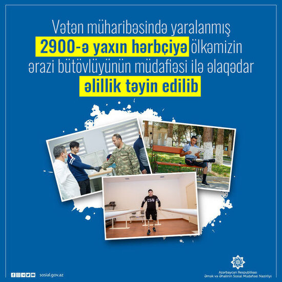 2 900-ə yaxın hərbçiyə əlillik təyin edildi - FOTO
