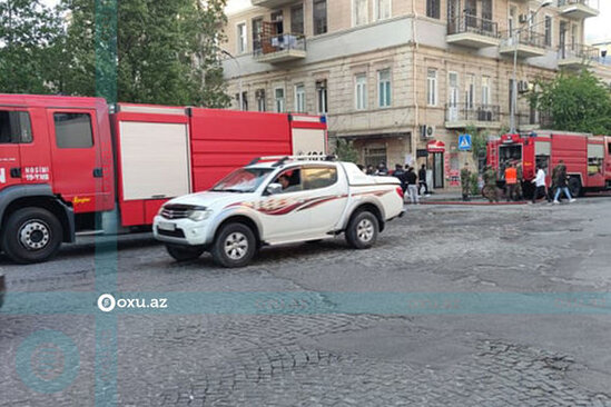 Bakıda yaşayış binasındakı yanğınla bağlı MƏLUMAT - YENİLƏNİB + FOTO/VİDEO