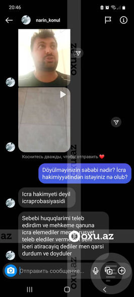 Kişi oğlunun döyüldüyünü, məmur isə söyüldüyünü deyir - İcra və Probasiya Şöbəsində QALMAQAL + FOTO