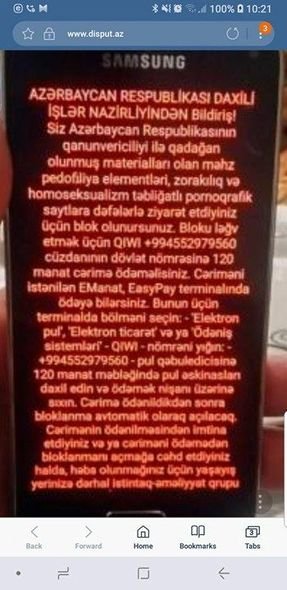 Azərbaycanda yeni porno firıldağı