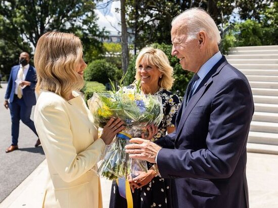 Yelena Zelenskaya ilə Co Bayden görüşdülər – FOTO+VİDEO