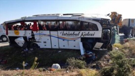 İstanbul-Ankara avtobusu aşdı - 41 nəfər...