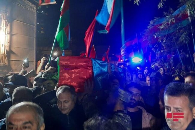 Şəhid leytenantımız dəfn edildi - FOTOLAR