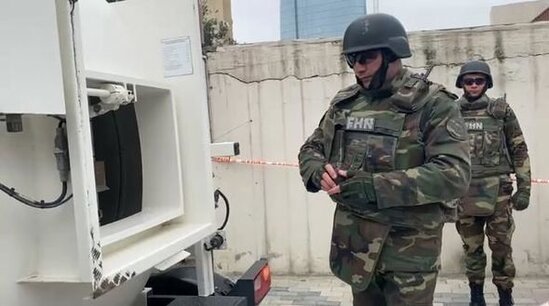 Bakıda əl qumbarası tapıldı - FOTO/VİDEO