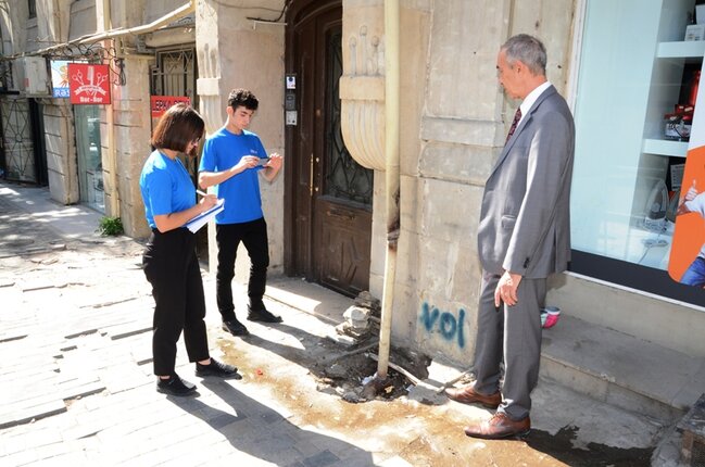 Birgə monitorinqlər Nəsimi rayonunda davam etdirilib