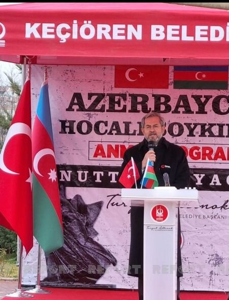 Türkiyənin paytaxtı Ankarada Xocalı soyqırımı abidəsi ucaldıldı - FOTO