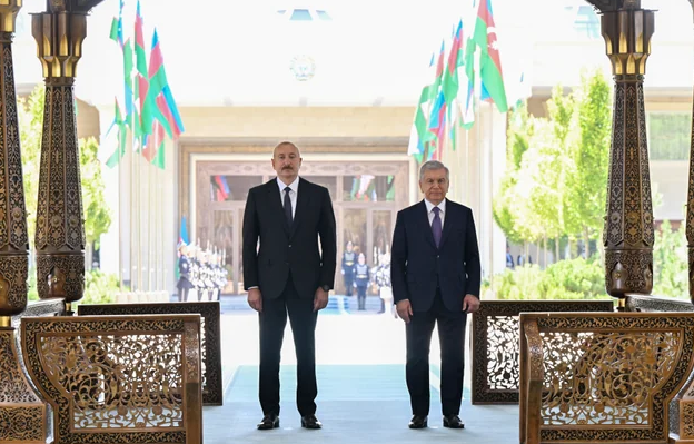 Daşkənddə Prezident İlham Əliyevin rəsmi qarşılanma mərasimi olub - FOTO