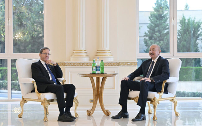 Prezident İlham Əliyevin İsrail Prezidenti ilə görüşü olub