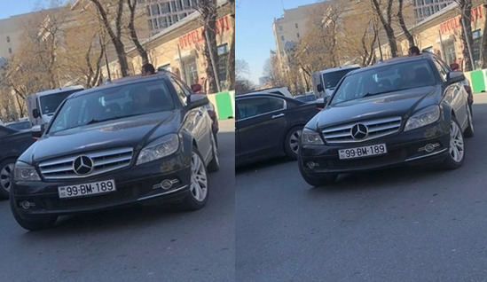 Bəhram Bağırzadə bahalı avtomobilində tıxacda telefonla oynadı - FOTO