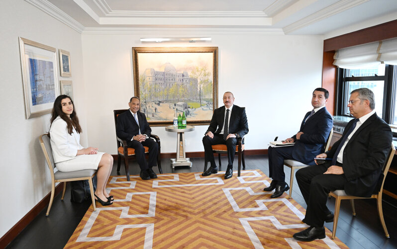 Prezident Nyu-Yorkda görüşlər keçirdi (FOTO)