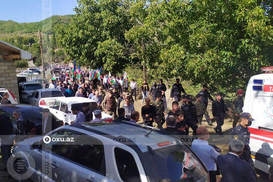Qusarda şəhid Şair Heydərov dəfn edilib - FOTO