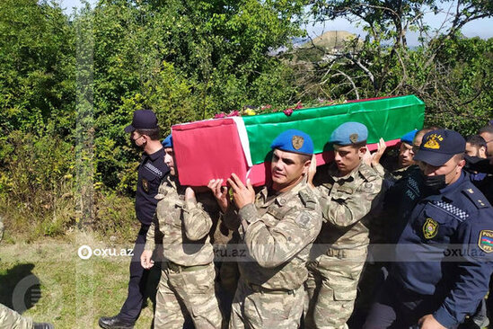 Qusarda şəhid Şair Heydərov dəfn edilib - FOTO