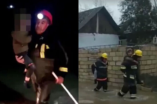 Masallı və Cəlilabadda su basmış ərazilərdən daha 25 nəfər xilas edildi - VİDEO