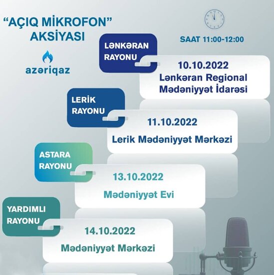 SOCAR "Azəriqaz" İB-nin "Açıq mikrofon" aksiyaları davam edir