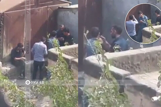 Bakıda gənclər küçədə narkotik qəbul etdilər - AÇIQLAMA + FOTO/VİDEO