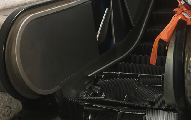 Bakıda yeraltı keçiddə eskalator qırıldı - Xəsarət alanlar var