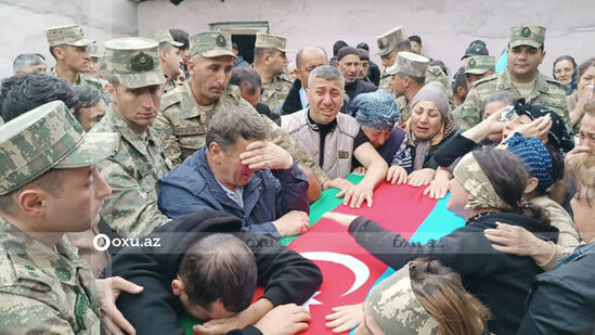 Şəhid Orxan Novruzəlizadə ilə vida mərasimi başa çatıb - YENİLƏNİB + FOTO