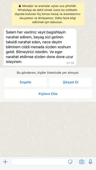 Bəzi taksi sürücülərinin xanım sərnişinlərə yazdığı qeyri-etik MESAJLAR - FOTO
