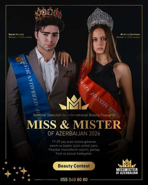 "Miss & Mister of Azerbaijan - 2026" Gözəllik Müsabiqəsinin Seçim Turu Başladı