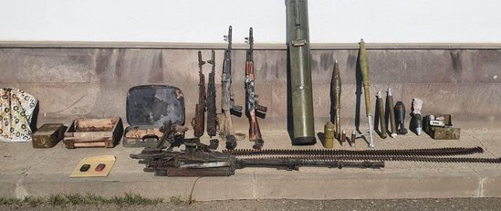 Azad edilən ərazilərdə aşkarlanan silah-sursatın sayı açıqlanıb-FOTO