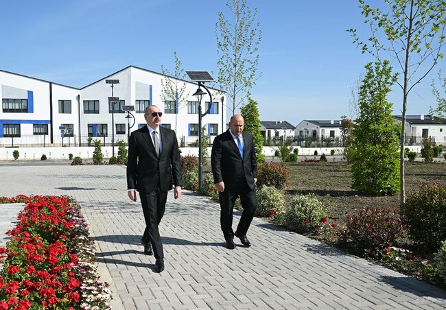 Prezident İlham Əliyev Ağdam rayonunun Kəngərli kəndinin birinci mərhələsinin açılışında iştirak edib